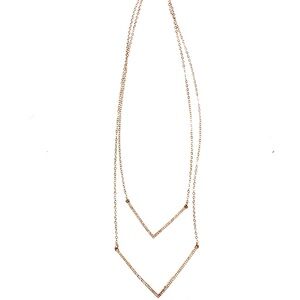 3/$15 Chic Gold Double Layer Necklace